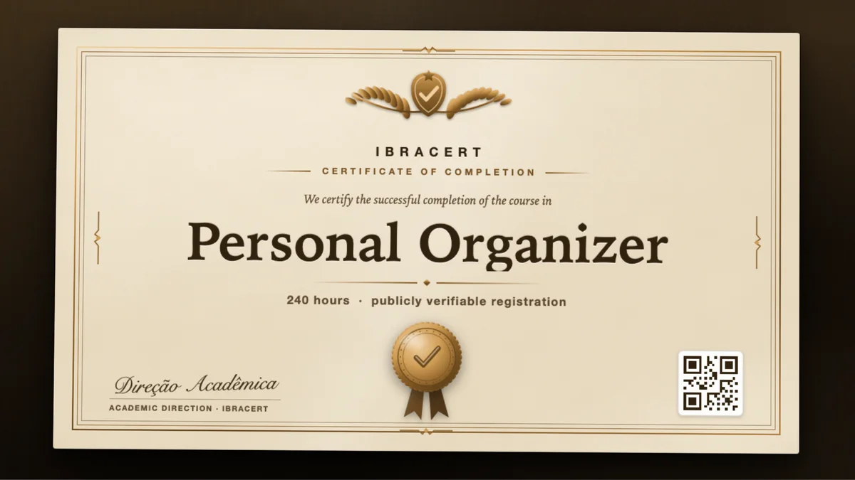 Cover of the Personal Organizer course