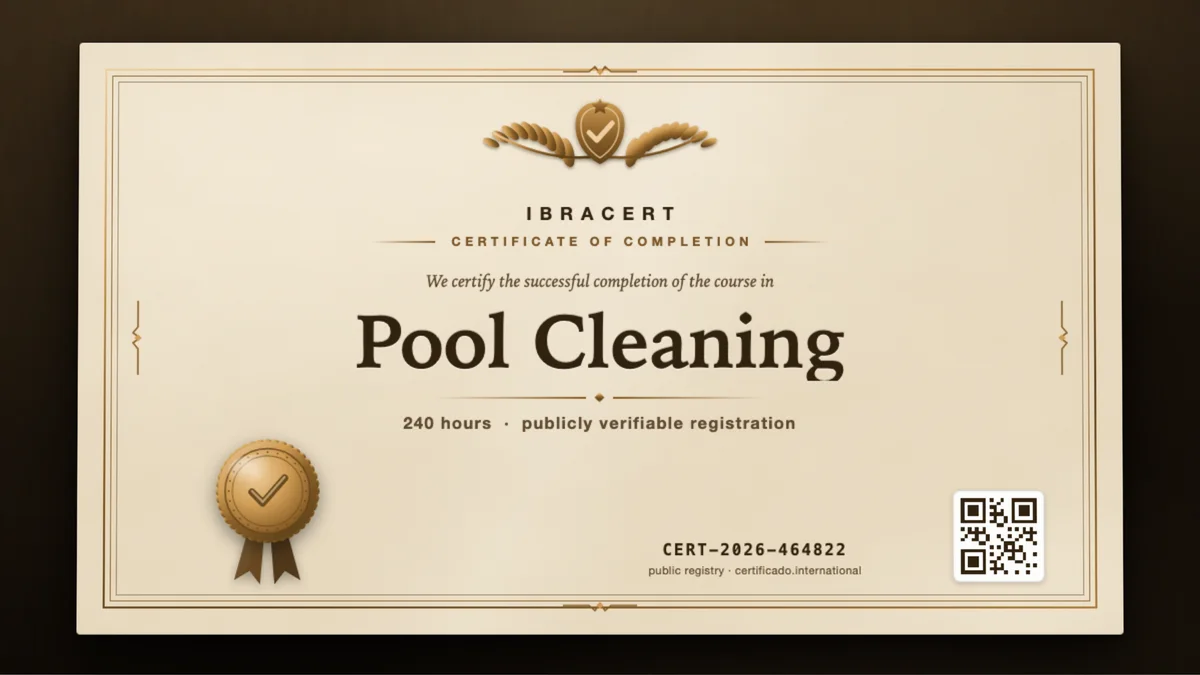 Cover of the Pool Cleaning course