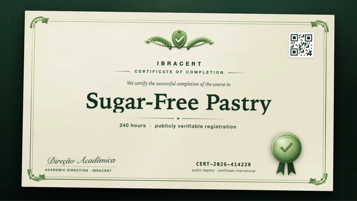 Cover of the Sugar-Free Pastry course