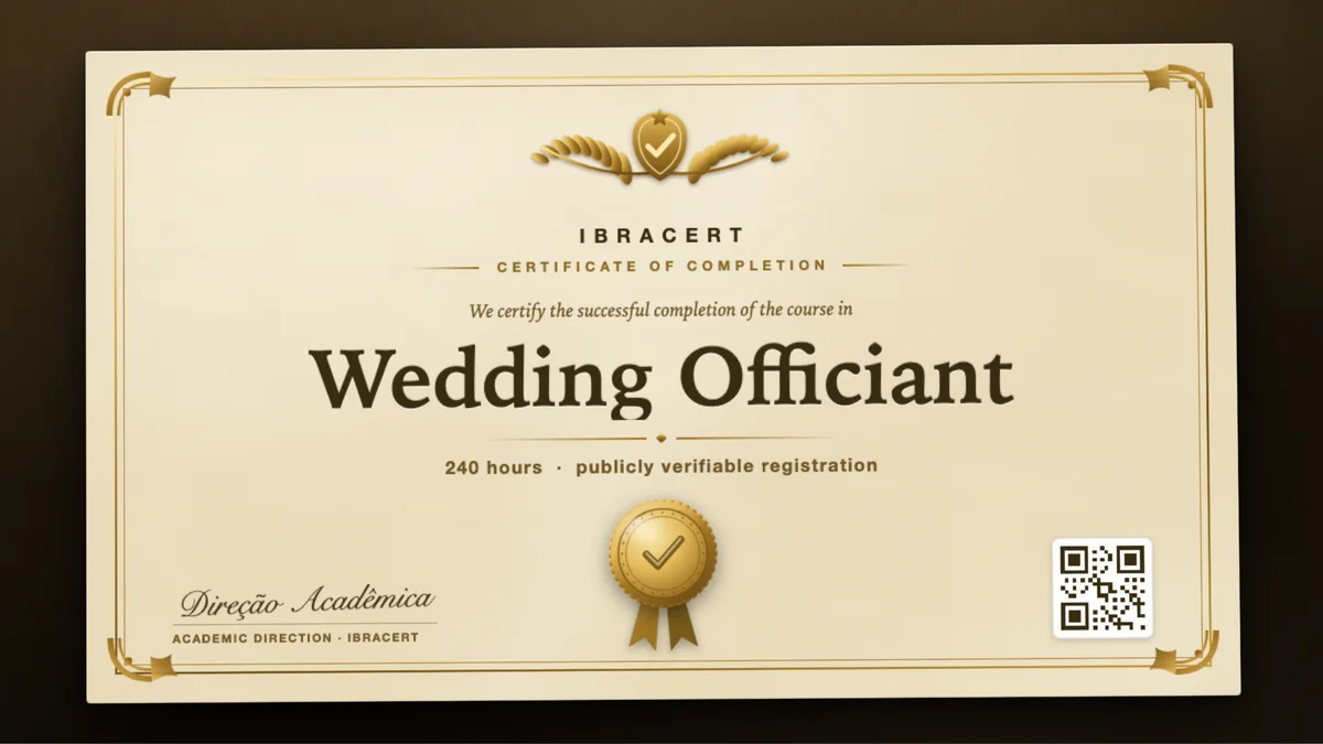 Cover of the Wedding Officiant course