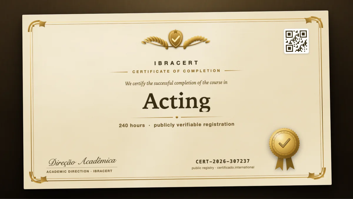 Cover of the Acting course