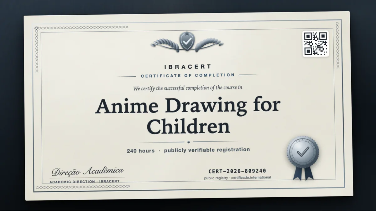Cover of the Anime Drawing for Children course