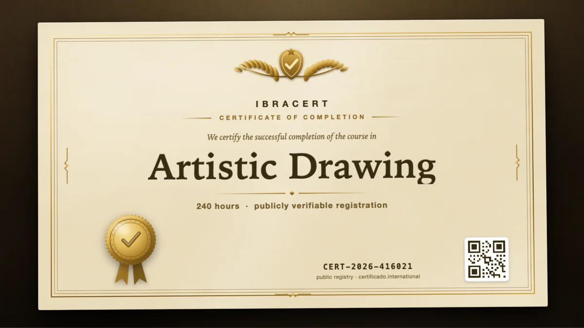 Cover of the Artistic Drawing course