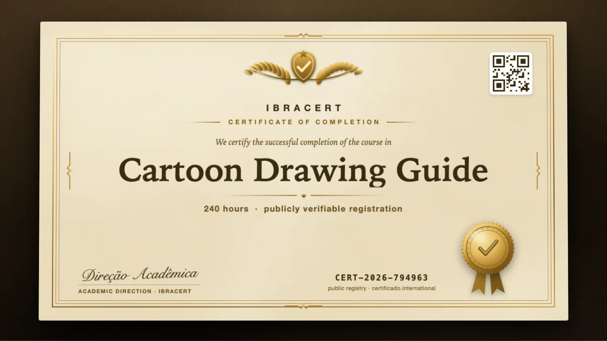 Cover of the Cartoon Drawing Guide course