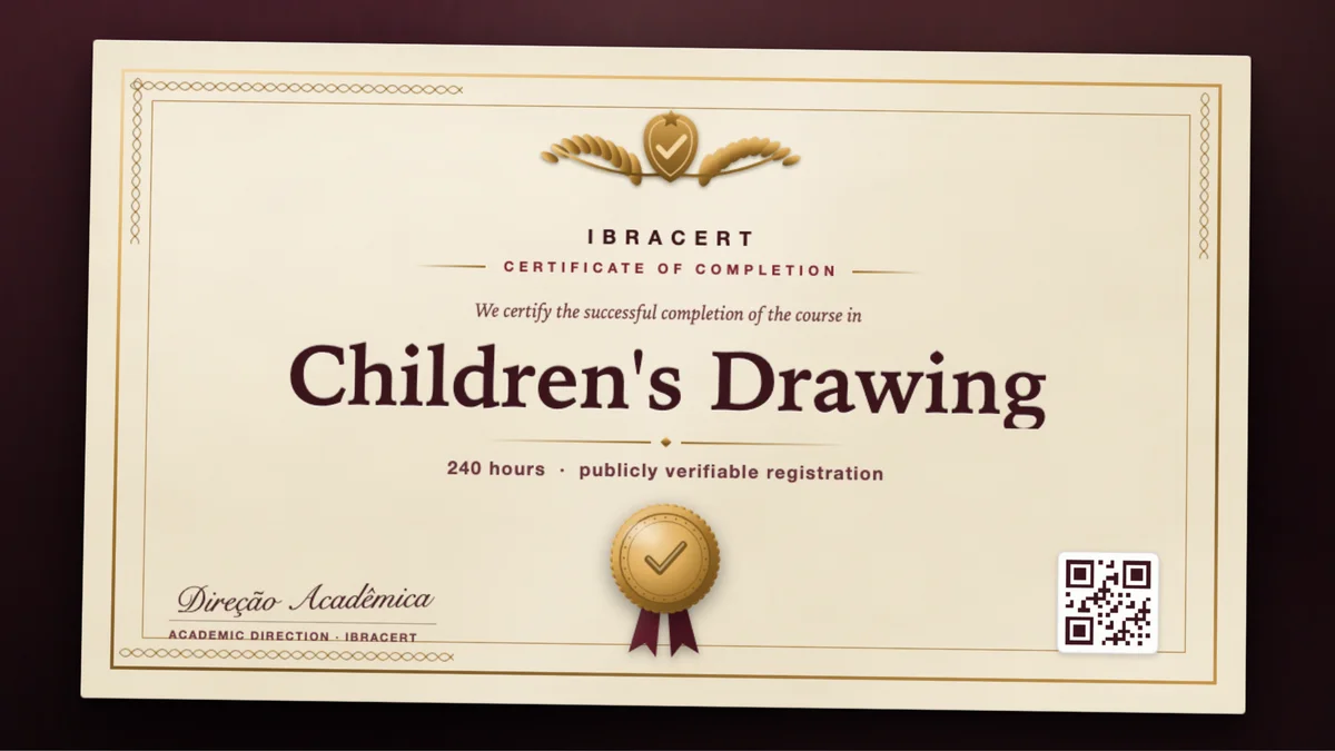 Cover of the Children's Drawing course