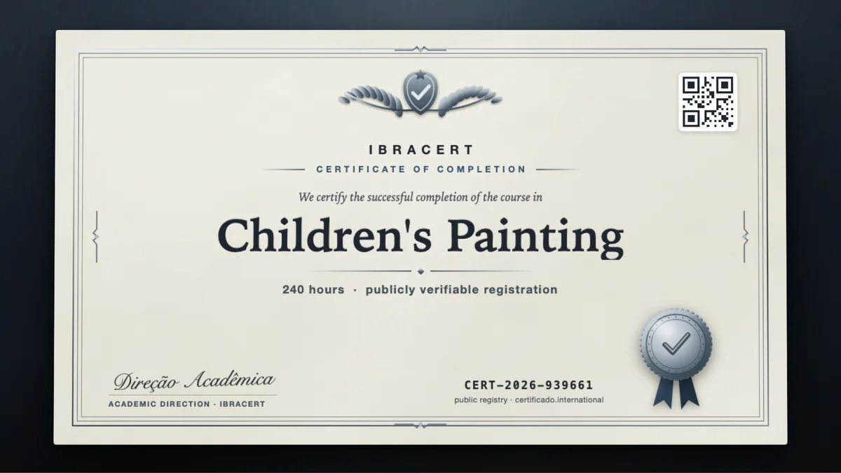 Cover of the Children's Painting course