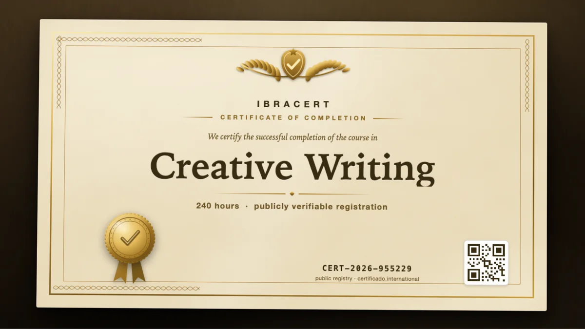 Cover of the Creative Writing course