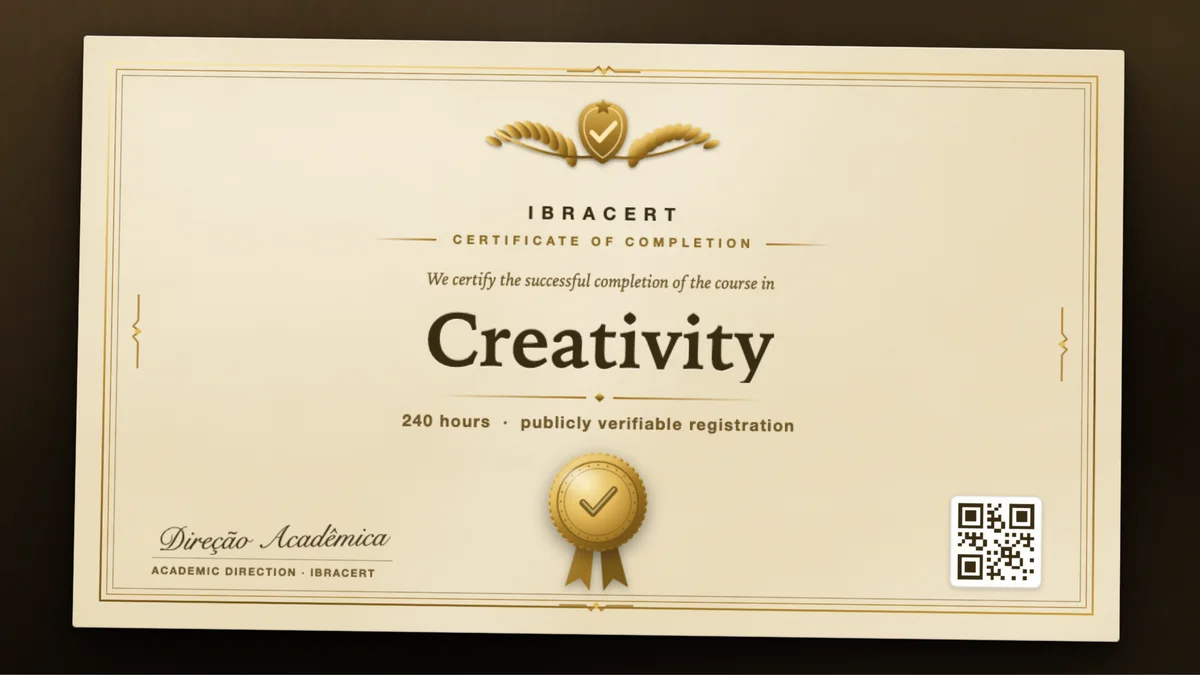 Cover of the Creativity course