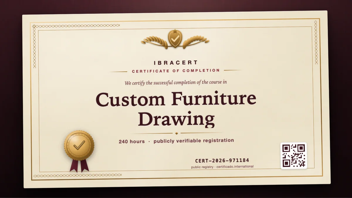 Cover of the Custom Furniture Drawing course