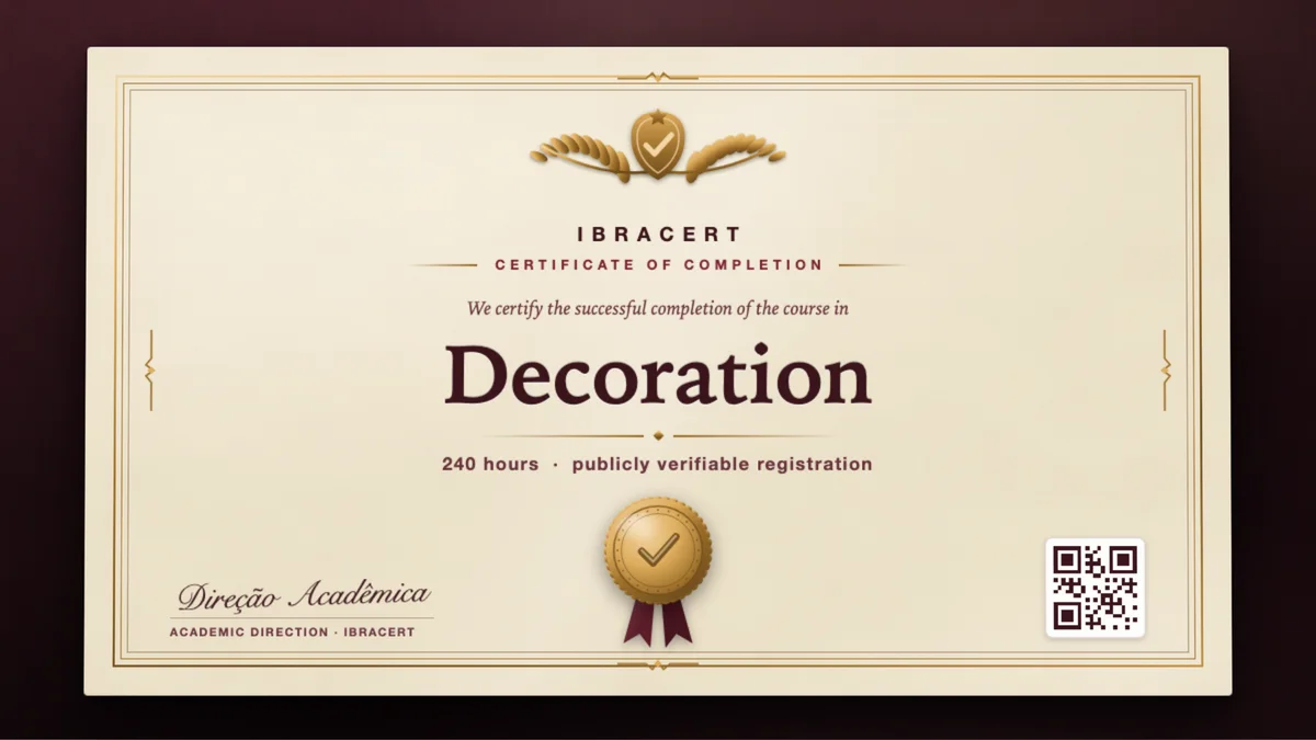 Cover of the Decoration course