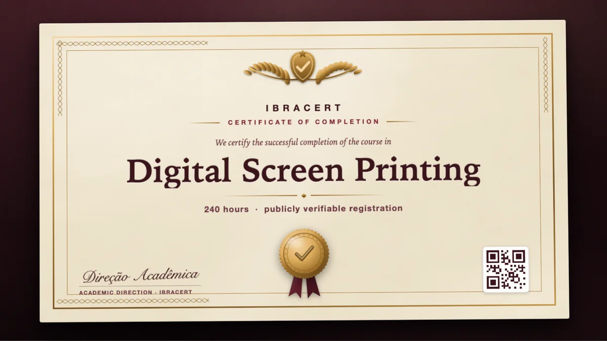 Cover of the Digital Screen Printing course
