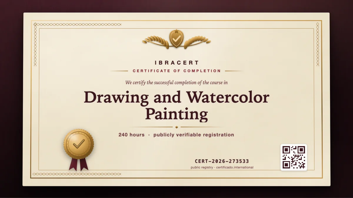 Cover of the Drawing and Watercolor Painting course
