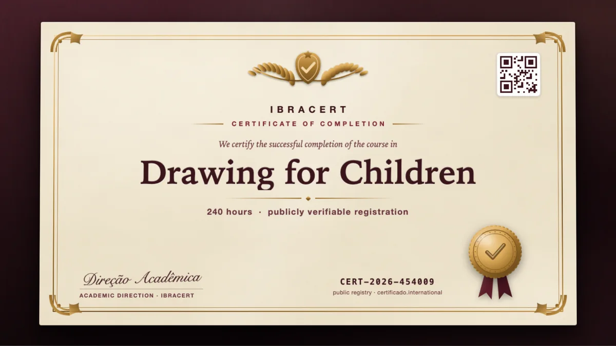 Cover of the Drawing for Children course
