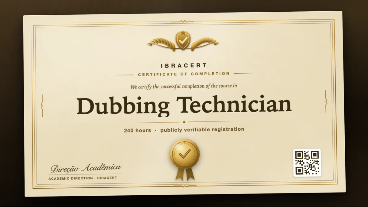 Cover of the Dubbing Technician course