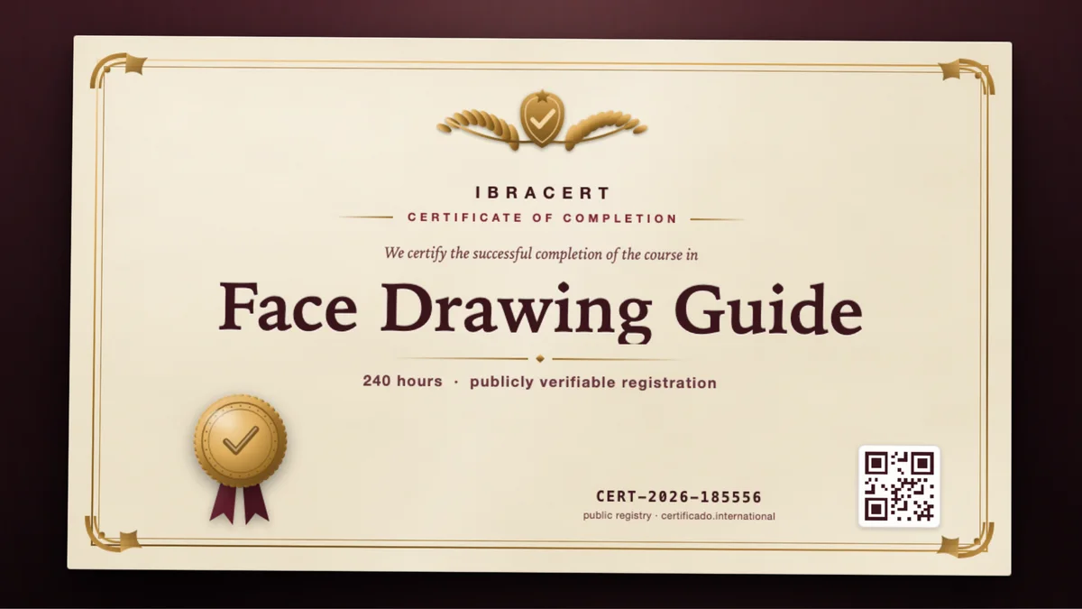 Cover of the Face Drawing Guide course