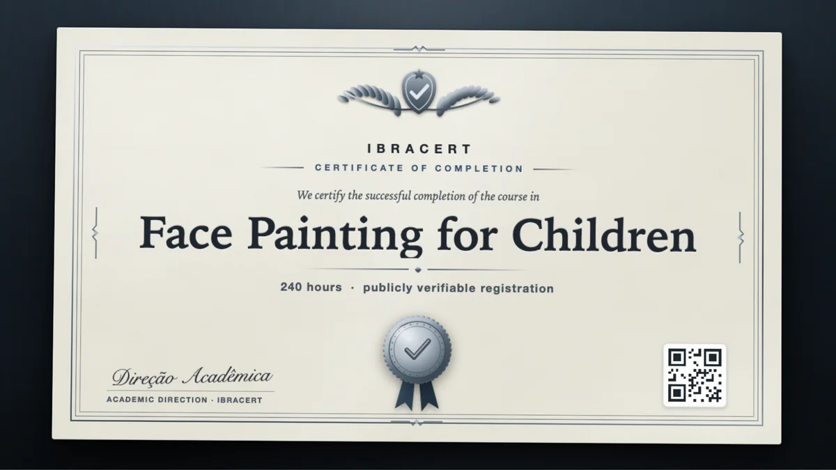Cover of the Face Painting for Children course