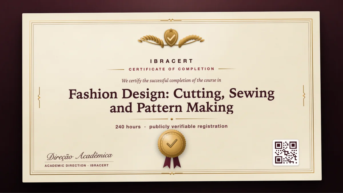 Cover of the Fashion Design: Cutting, Sewing and Pattern Making course