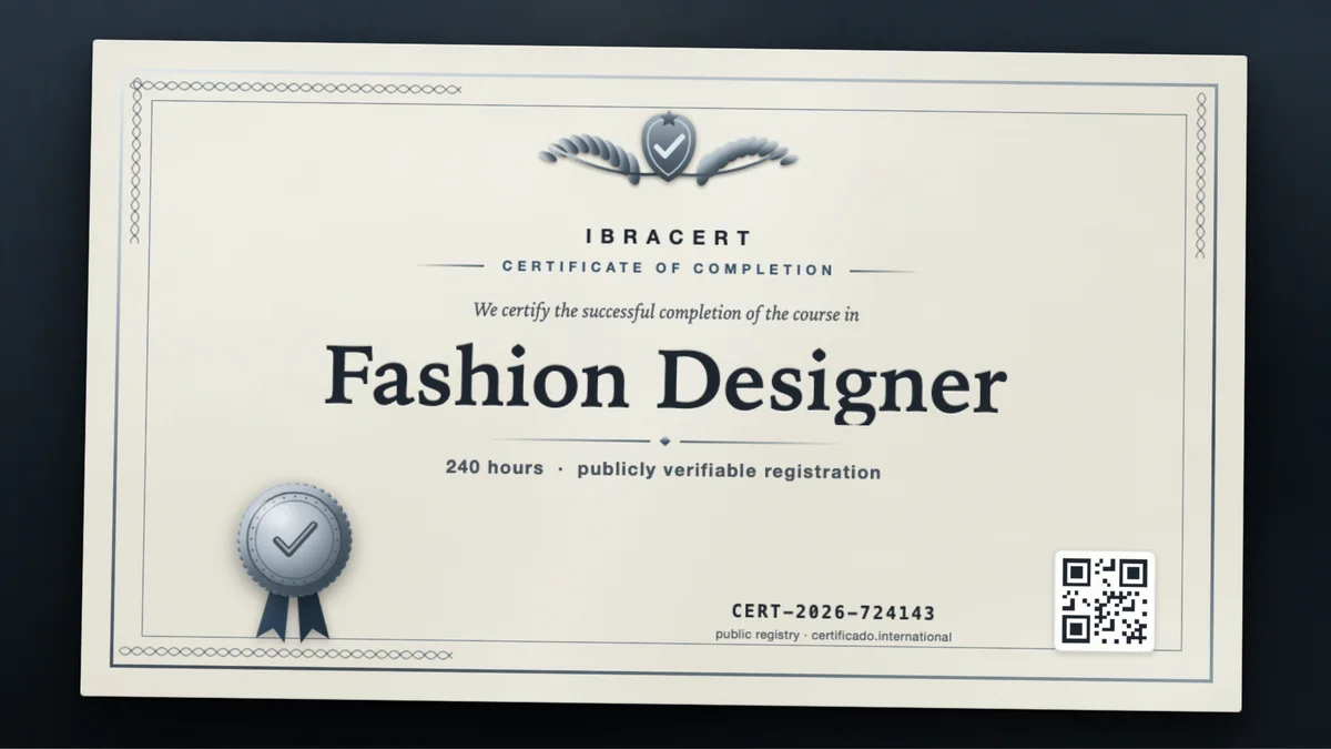 Cover of the Fashion Designer course
