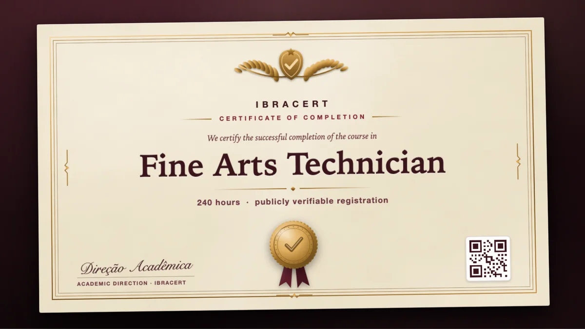 Cover of the Fine Arts Technician course