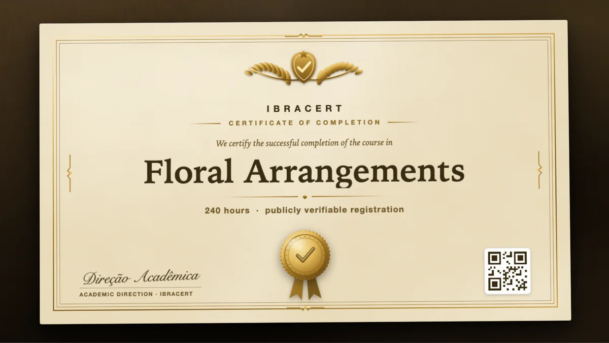 Cover of the Floral Arrangements course