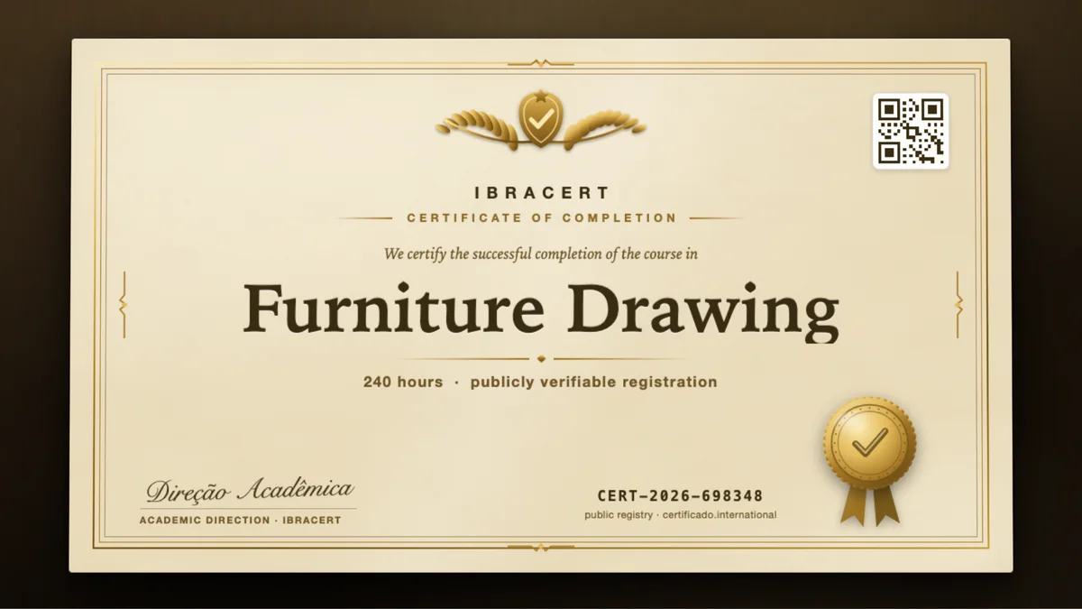 Cover of the Furniture Drawing course