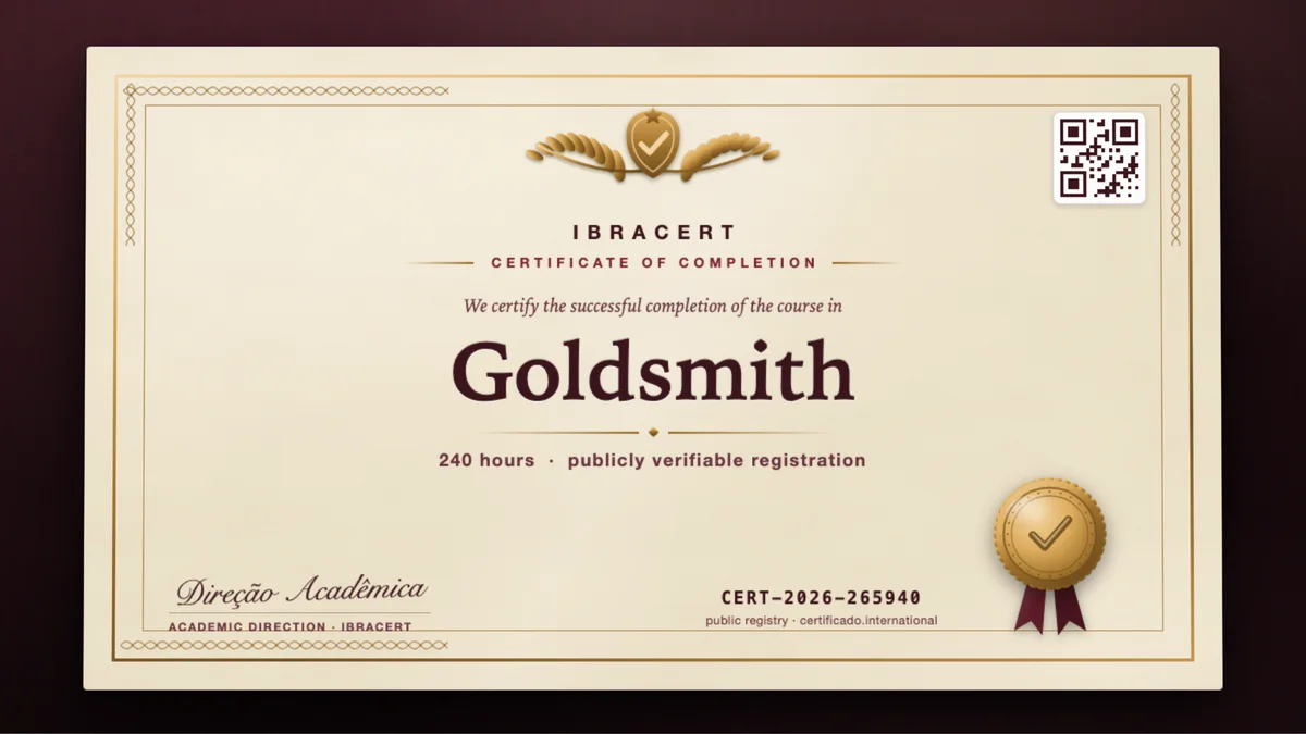Cover of the Goldsmith course