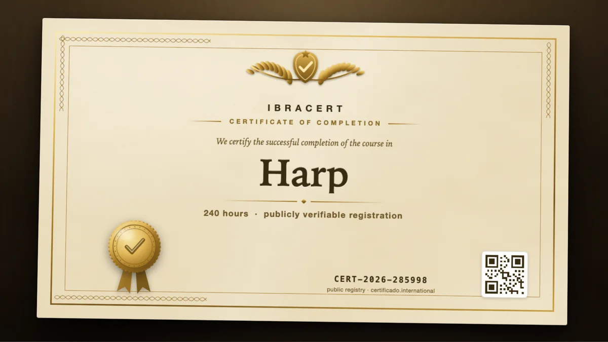 Cover of the Harp course