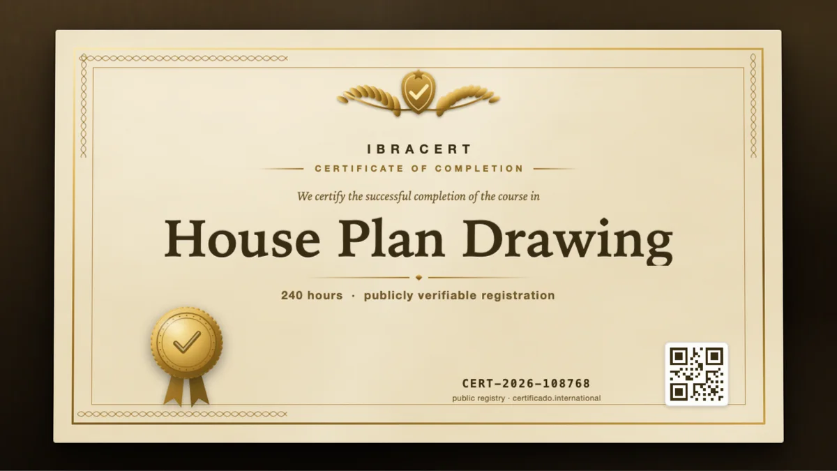 Cover of the House Plan Drawing course