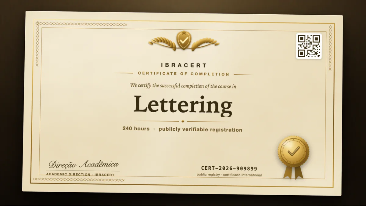 Cover of the Lettering course