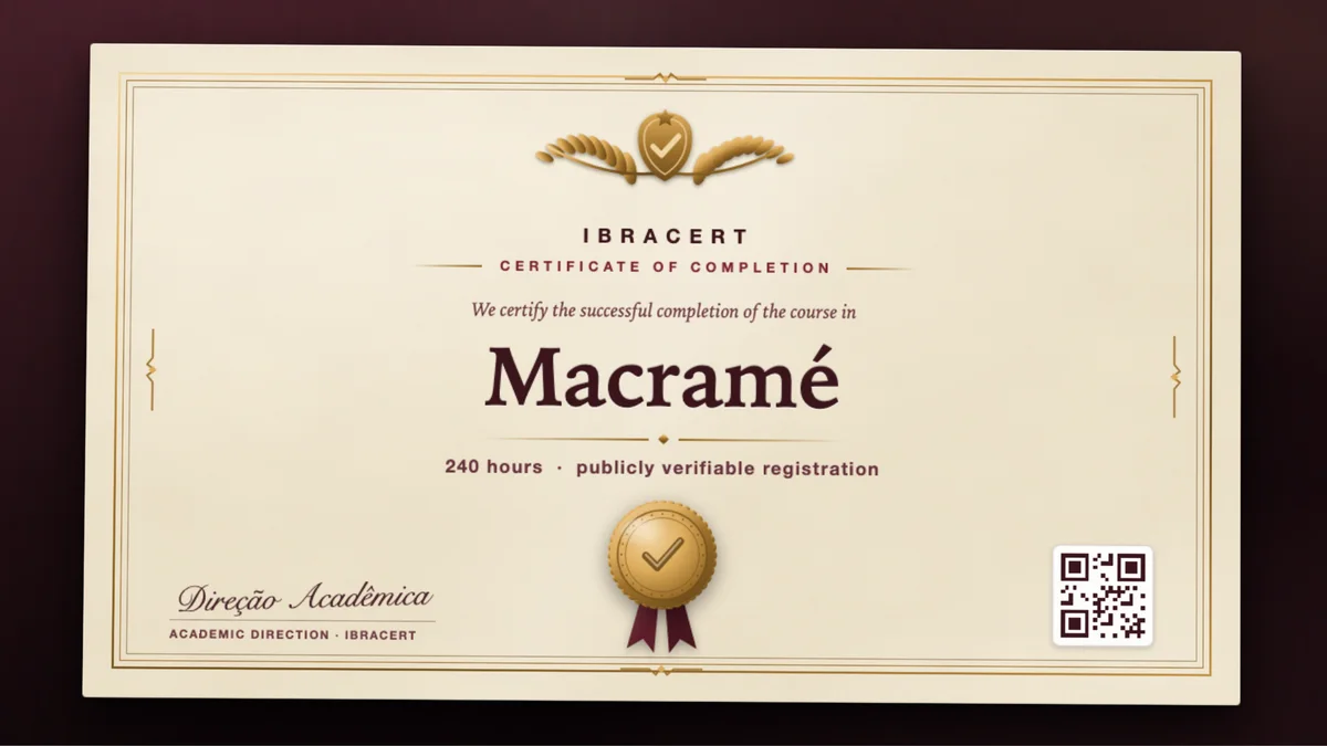 Cover of the Macramé course