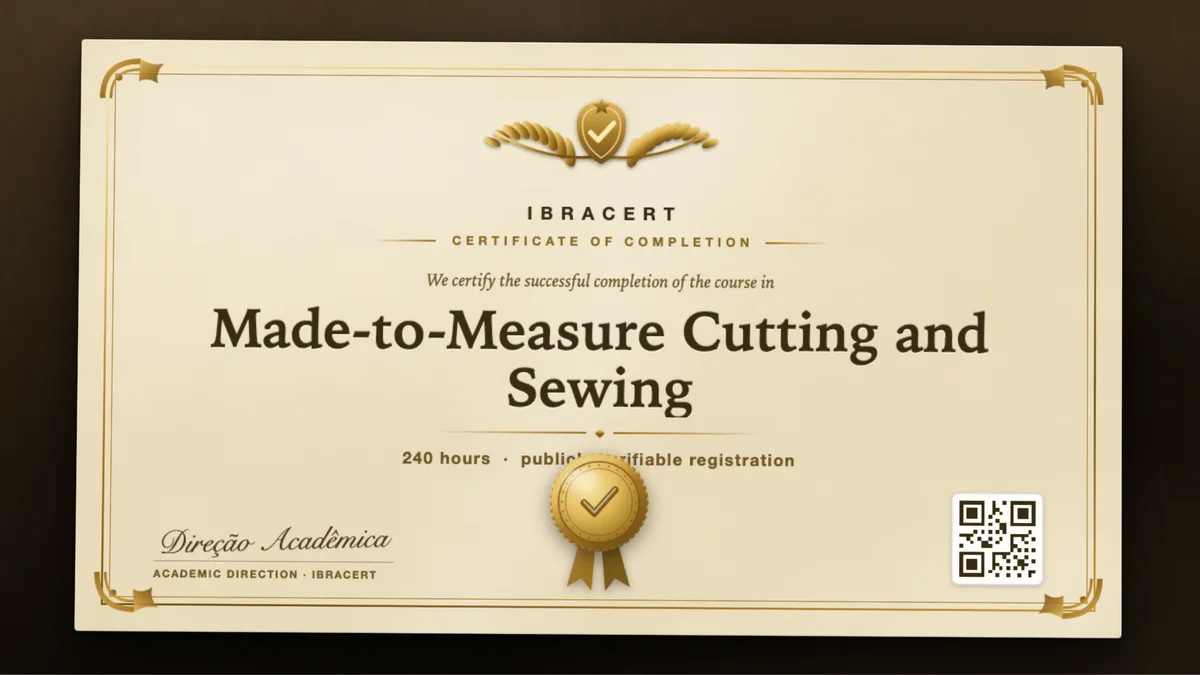 Cover of the Made-to-Measure Cutting and Sewing course