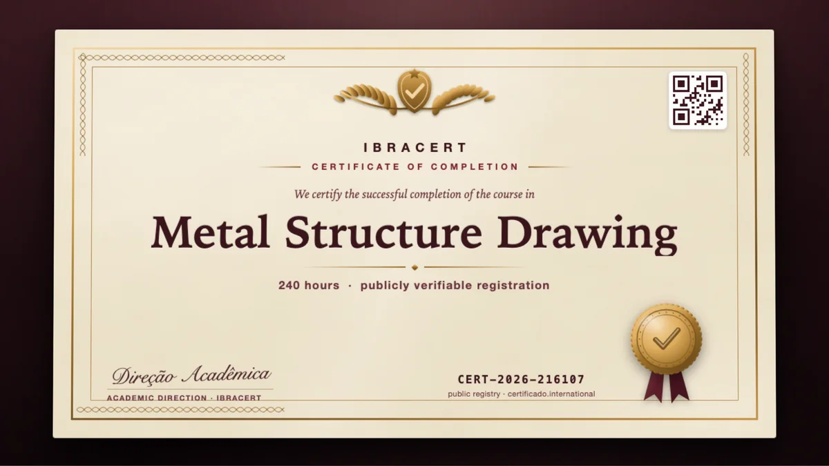 Cover of the Metal Structure Drawing course