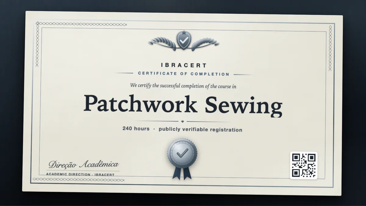 Cover of the Patchwork Sewing course