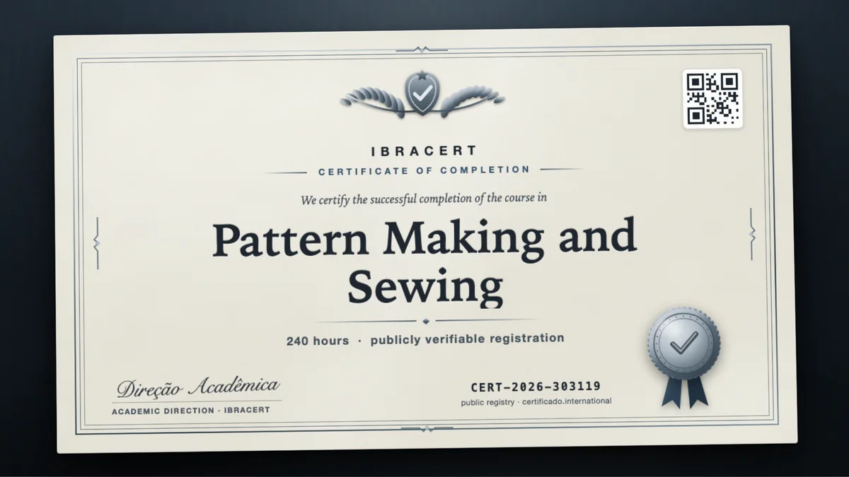 Cover of the Pattern Making and Sewing course