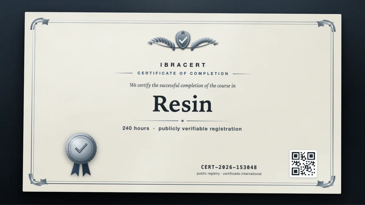 Cover of the Resin course