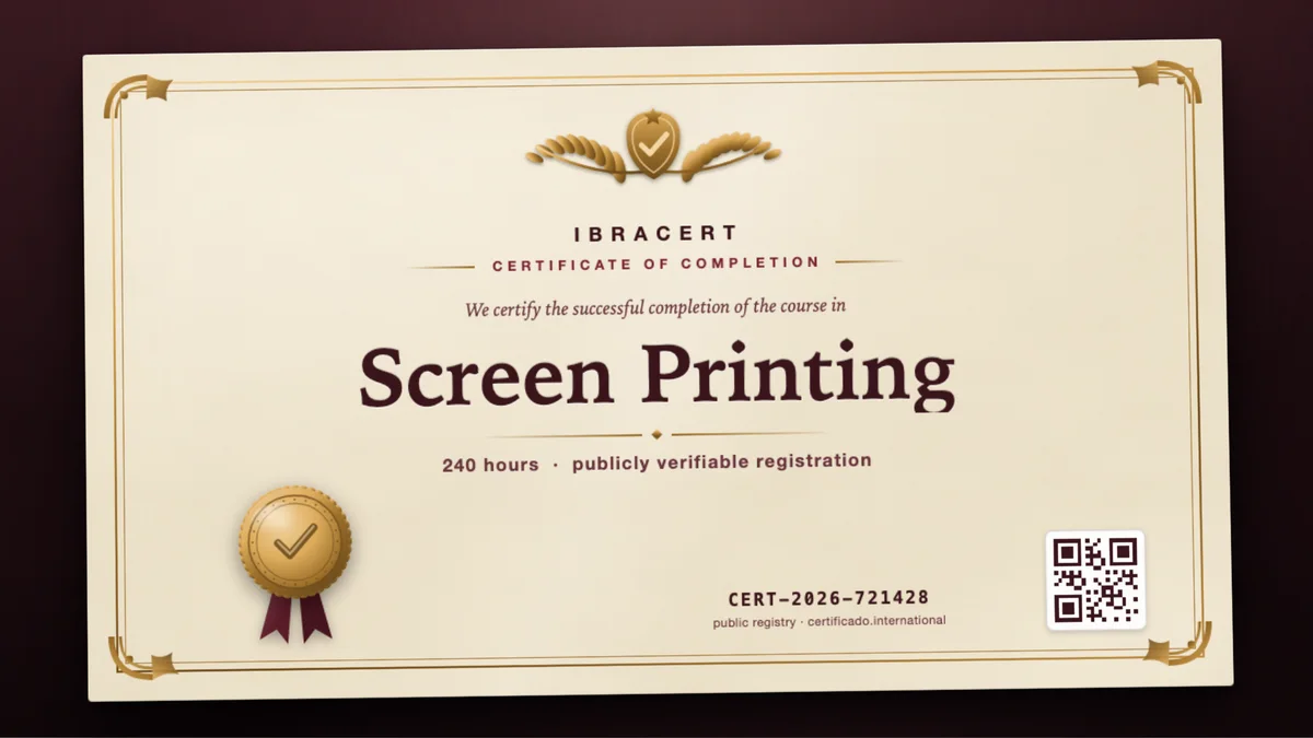 Cover of the Screen Printing course