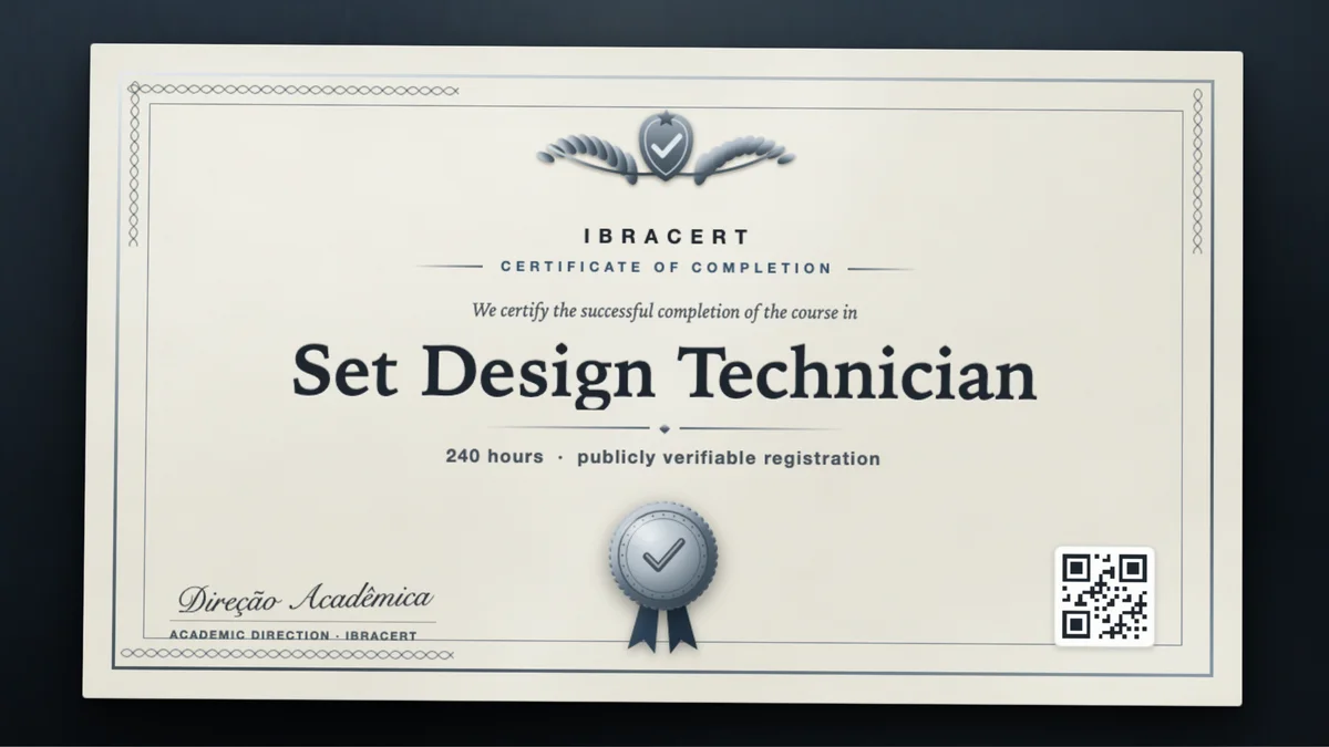 Cover of the Set Design Technician course