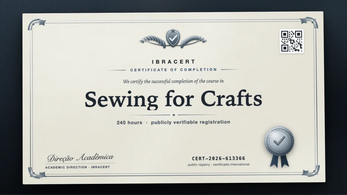 Cover of the Sewing for Crafts course