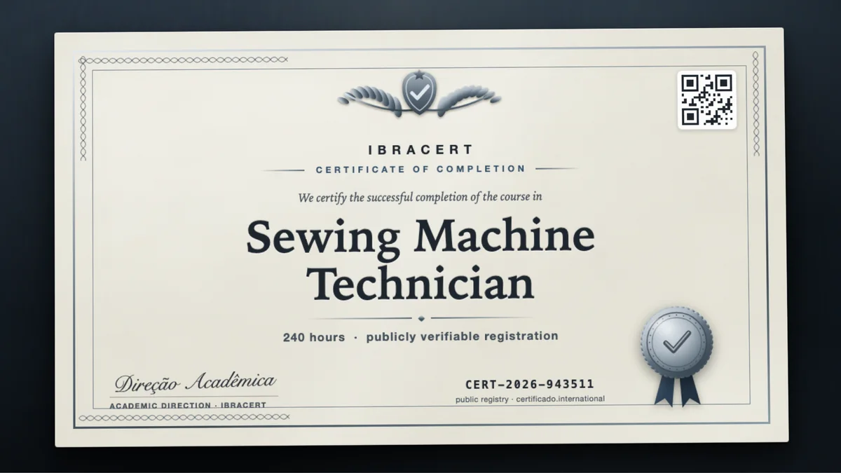 Cover of the Sewing Machine Technician course