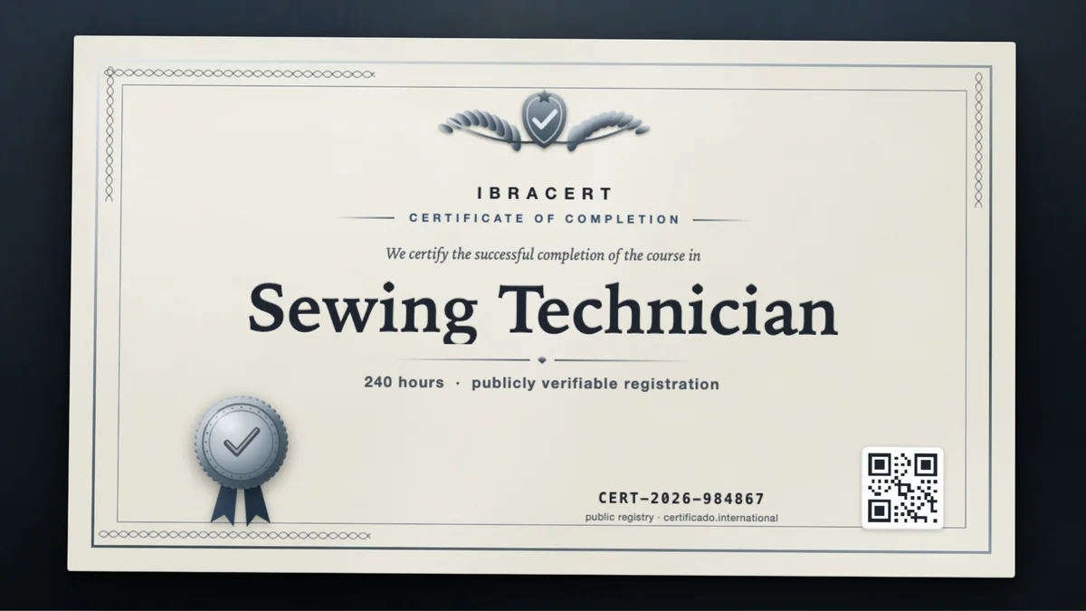 Cover of the Sewing Technician course