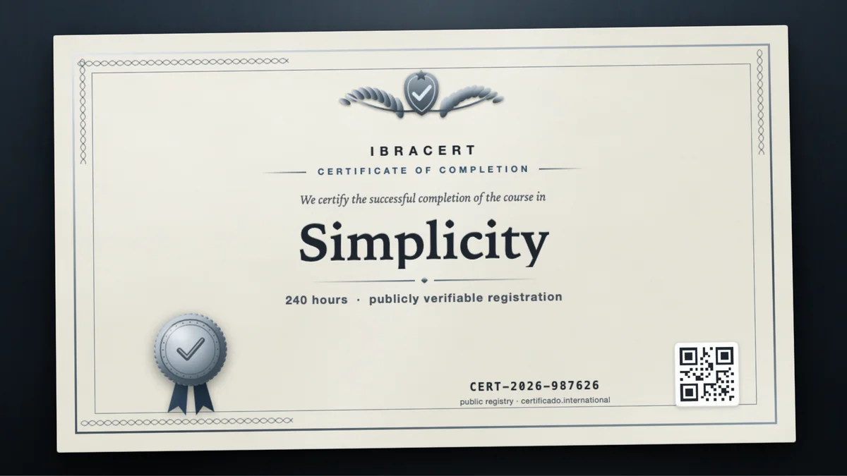 Cover of the Simplicity course