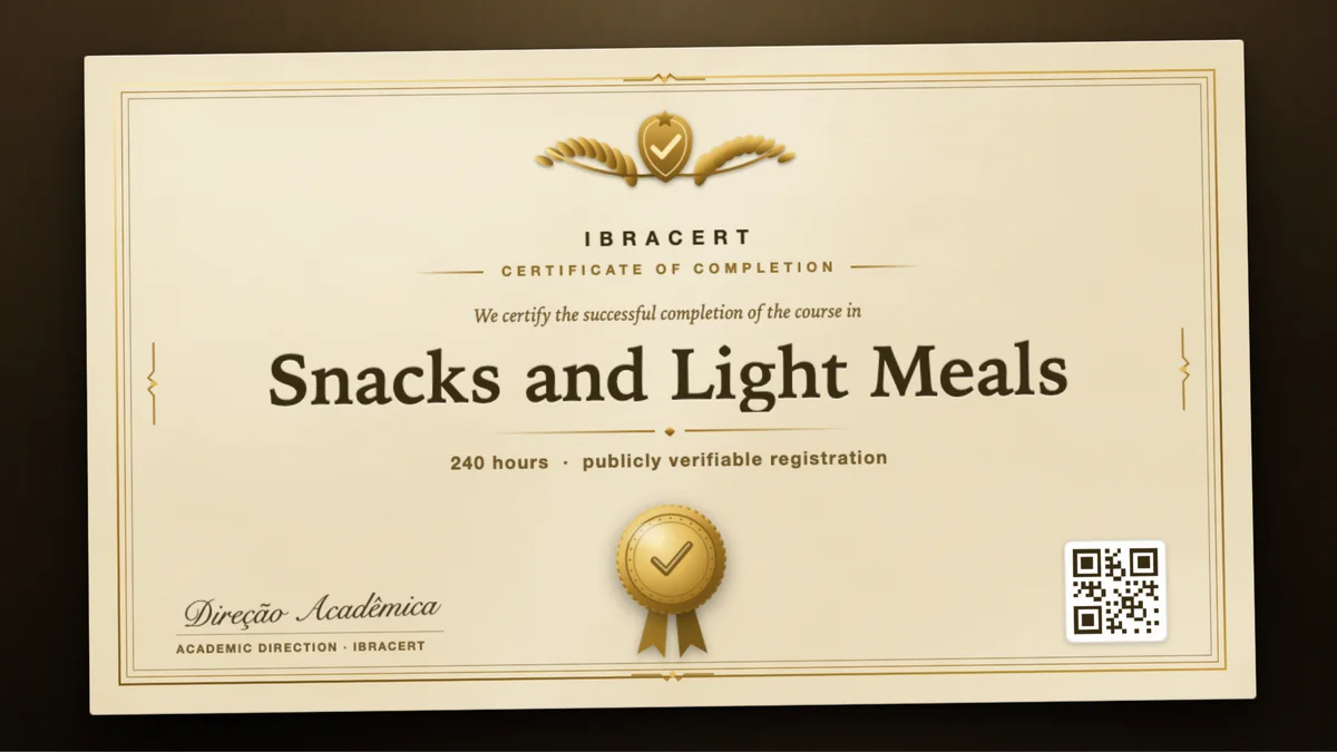 Cover of the Snacks and Light Meals course