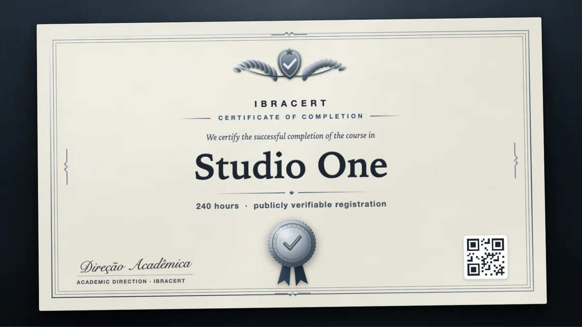 Cover of the Studio One course