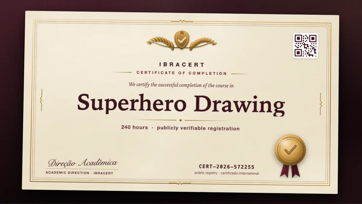 Cover of the Superhero Drawing course