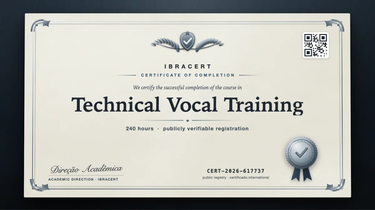 Cover of the Technical Vocal Training course