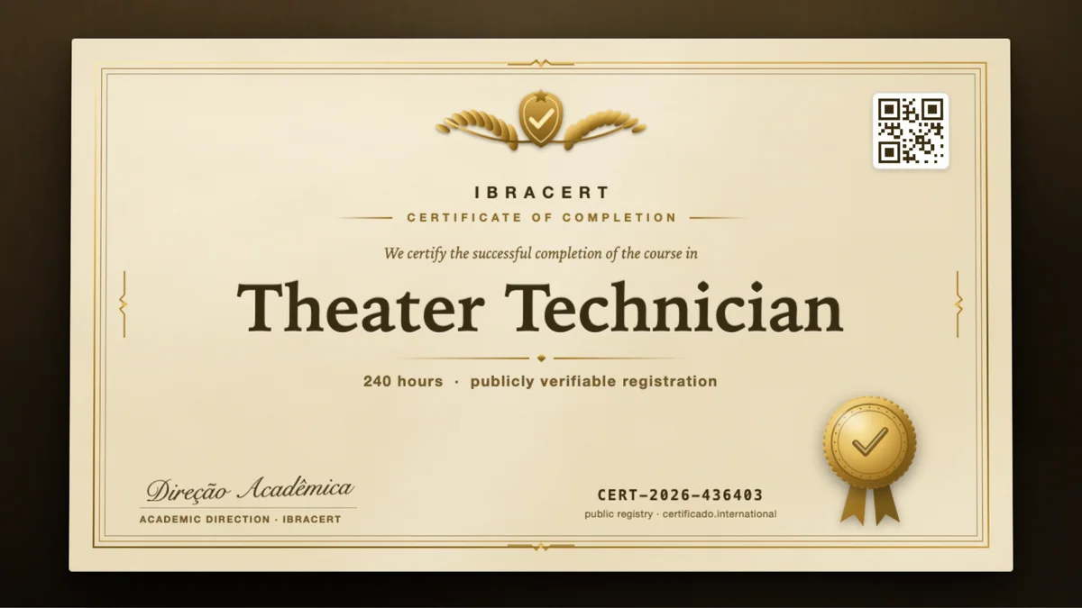 Cover of the Theater Technician course