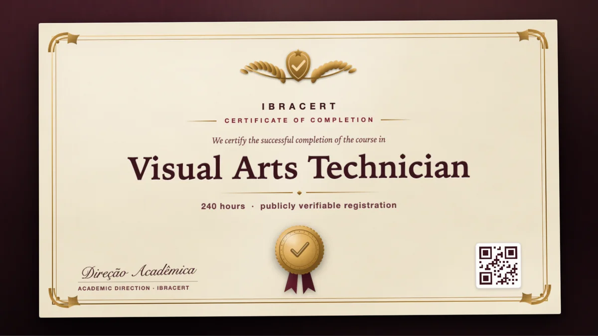 Cover of the Visual Arts Technician course