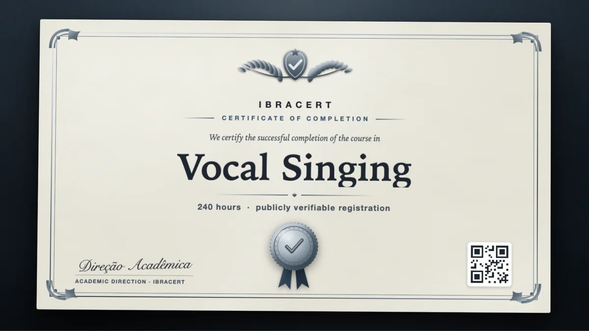 Cover of the Vocal Singing course