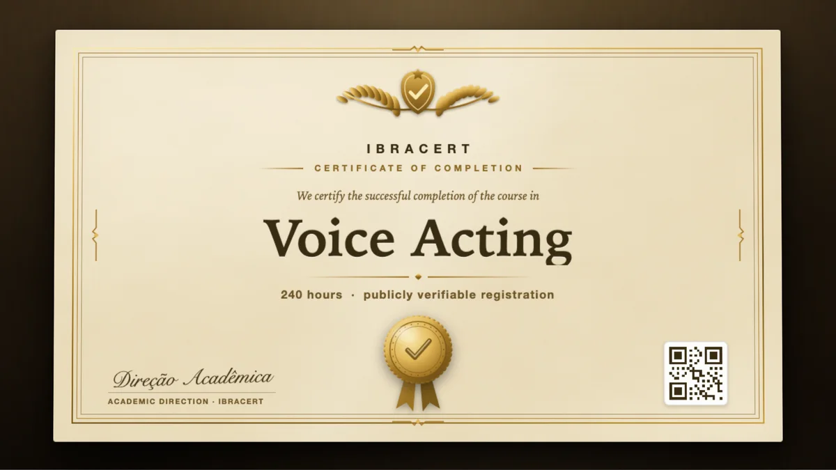 Cover of the Voice Acting course