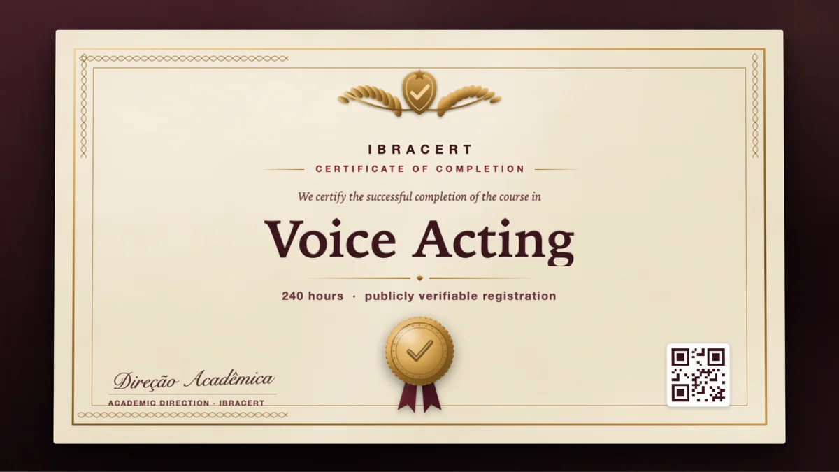 Cover of the Voice Acting course